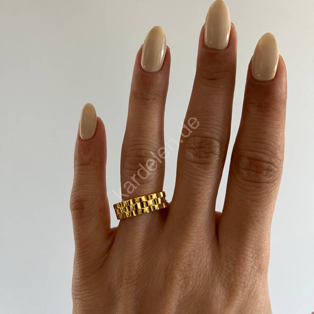 Kardelen Bricket Ring - 925 SILBER Lagerräumung