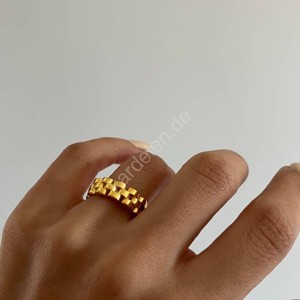 Kardelen Bricket Ring - 925 SILBER Lagerräumung