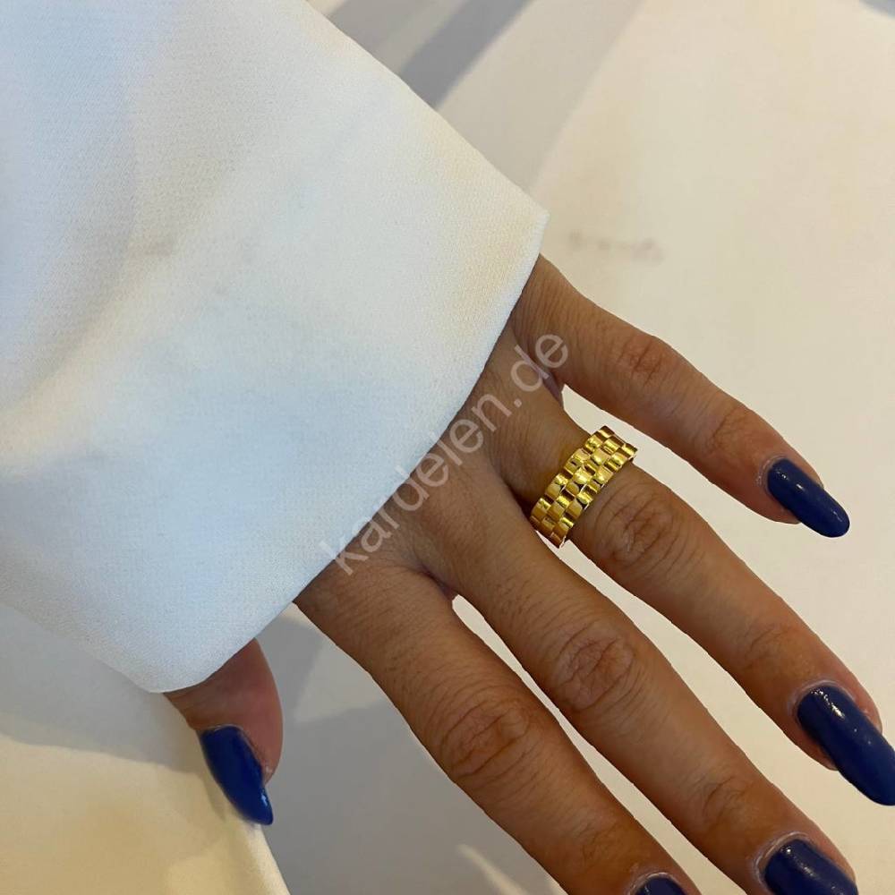 Kardelen Bricket Ring - 925 SILBER Lagerräumung