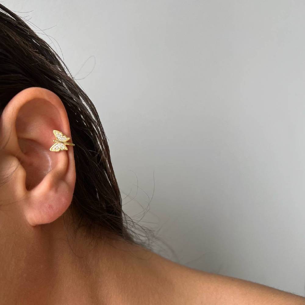 Kardelen BUTTERFLY EARCUFF - 925 SILBER Große Rabatte