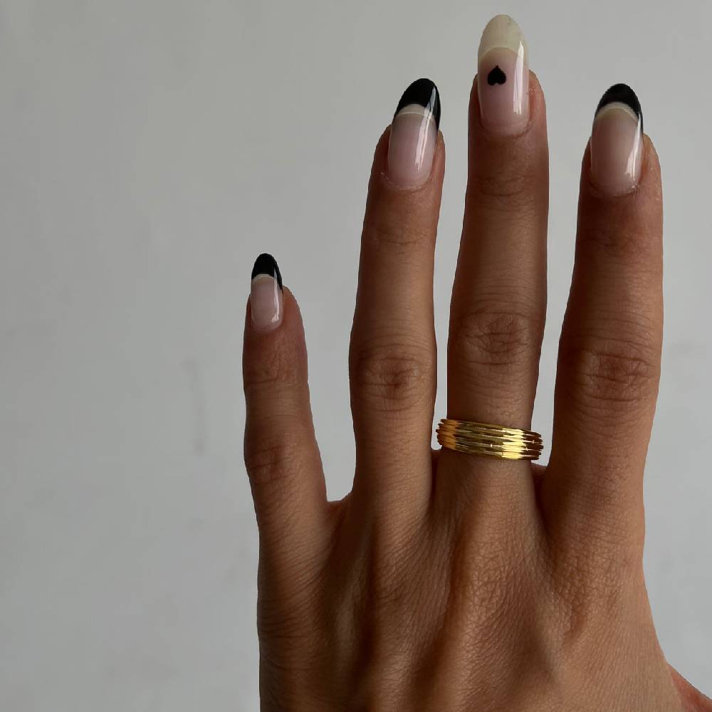 Kardelen Gestreifter Ring - 925 SILBER Bestseller