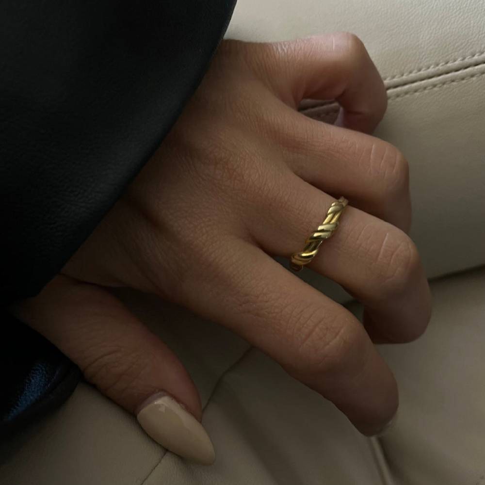 Kardelen String Ring - 925 SILBER Saisonale Angebote