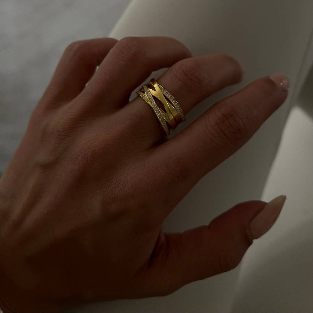 Kardelen Big Shaylee Zirkonia Ring - 925 SILBER Neueste Stile