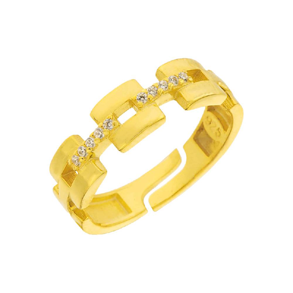 Kardelen Chain In Ring Zirkonia - 925 SILBER Bis zu 50% Rabatt