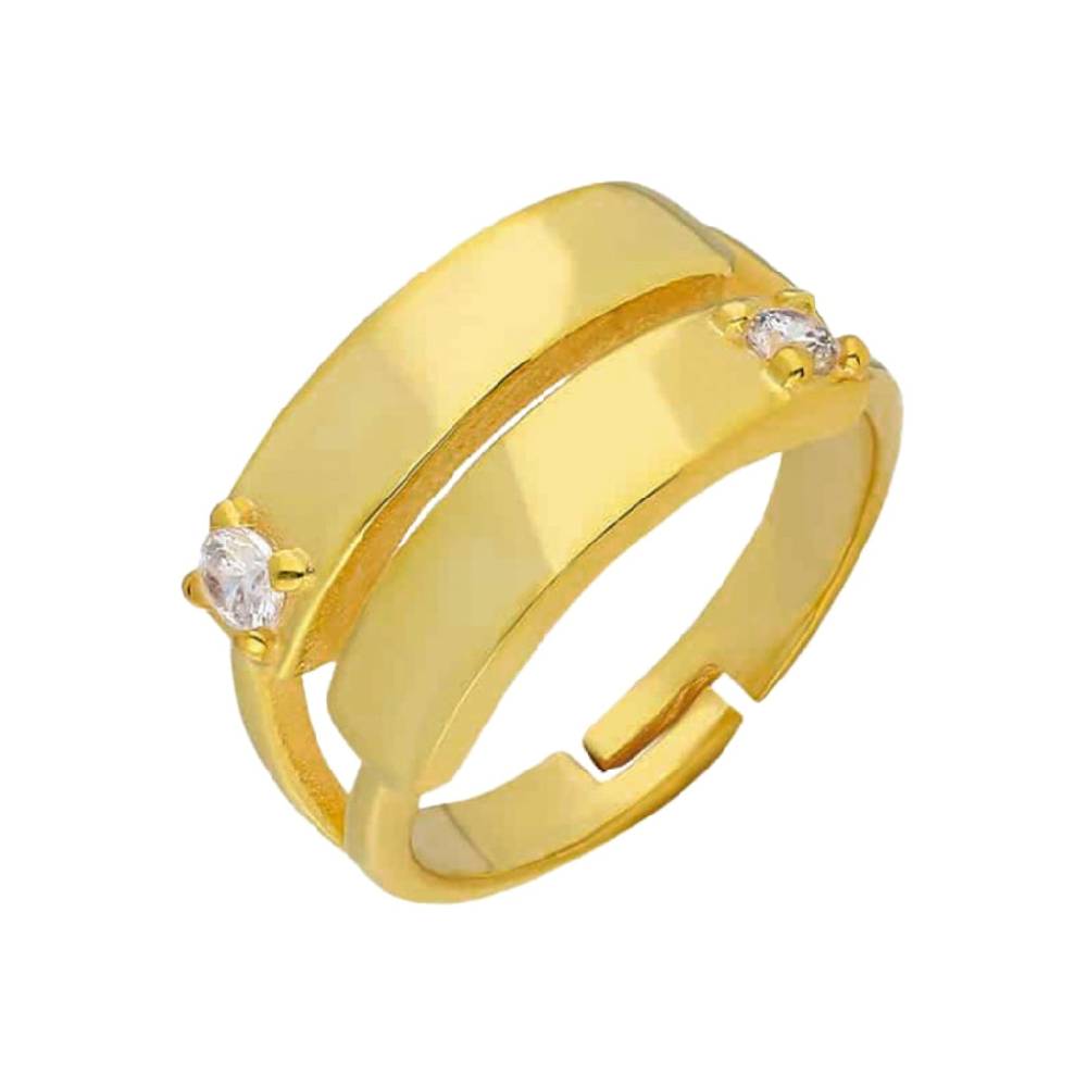 Kardelen Two Zirkonia Ring - 925 SILBER Begrenzt auf 3 Tage