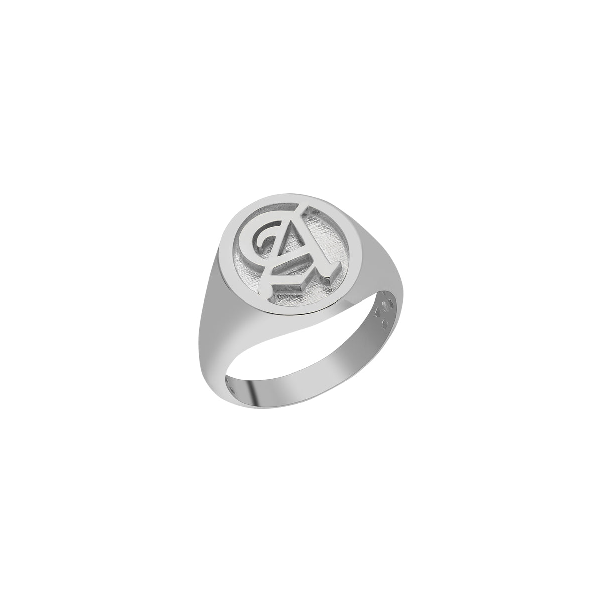 Kardelen Buchstaben Ritter Ring - 925 SILBER 2025