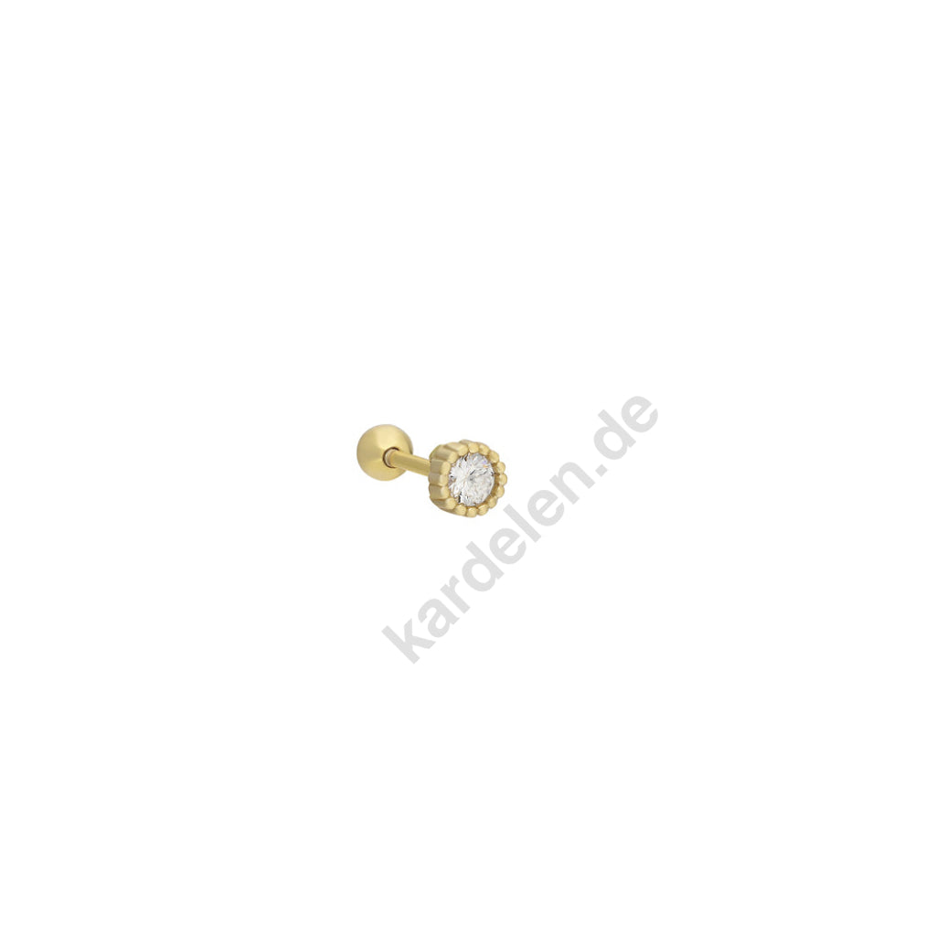 Kardelen Zirkonia Piercing - 925 SILBER Outlet