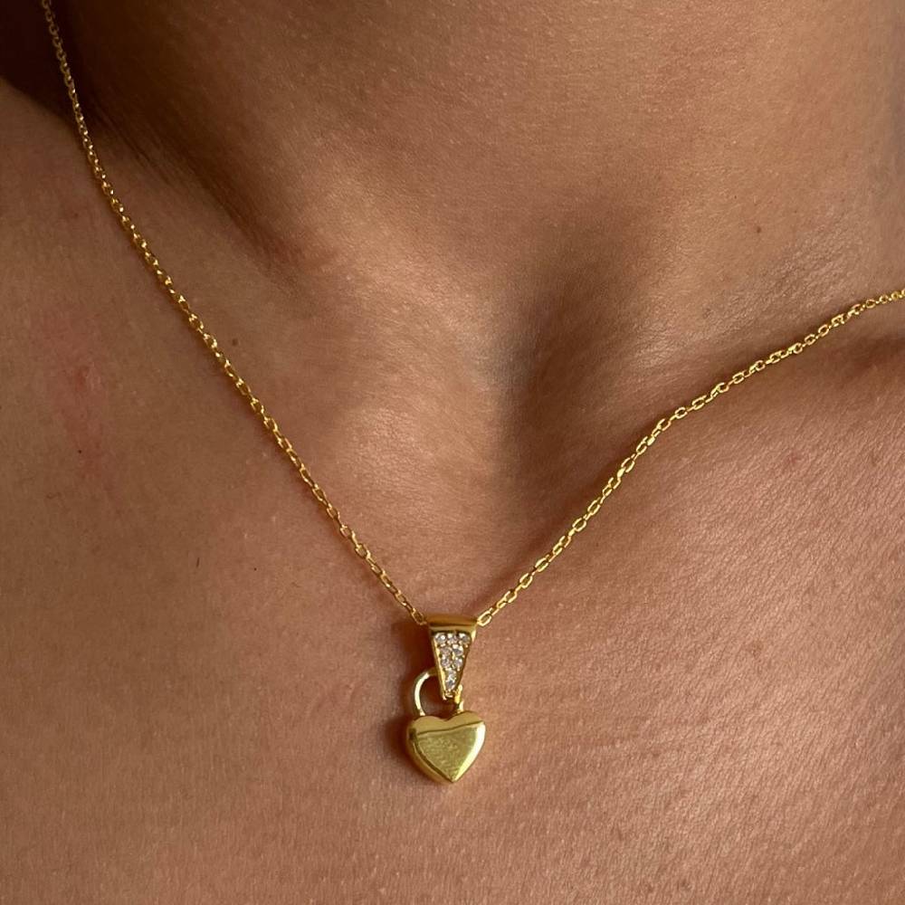 Kardelen Klein Herz Kette - 925 SILBER Auslauf