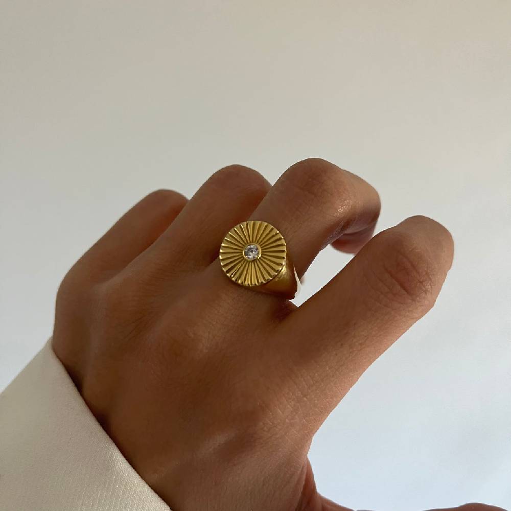 Kardelen Daisy Solitaire Ring - 925 SILBER Angebote