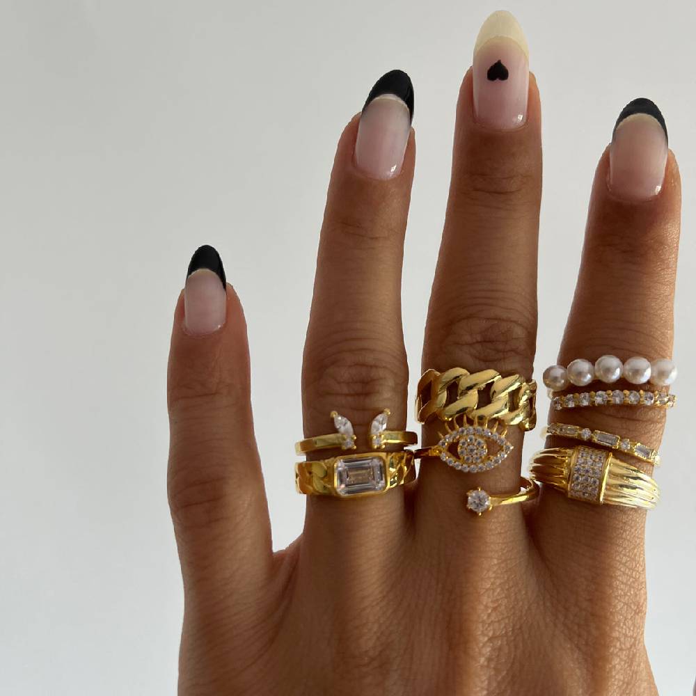 Kardelen Zirkonia Rund Ring - 925 SILBER Günstiger Verkauf