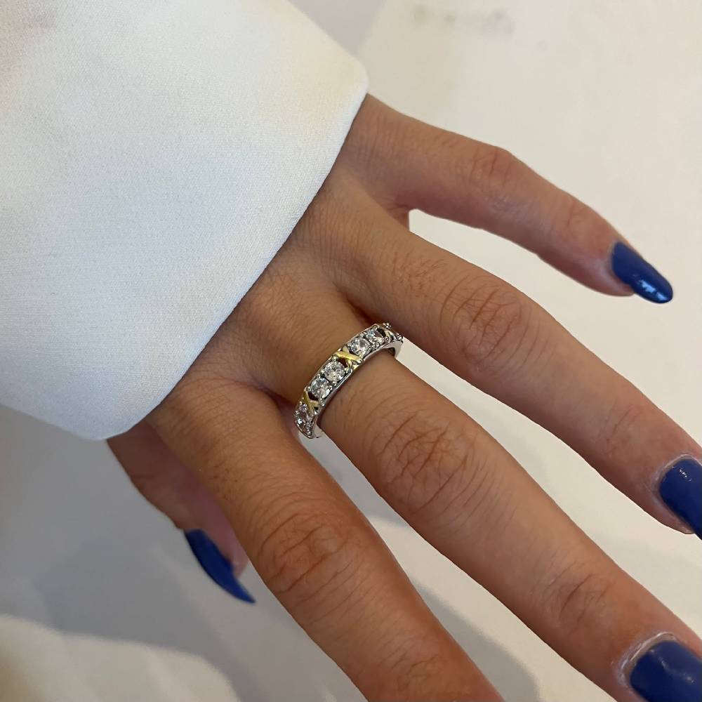 Kardelen LUXUS ZIRKONIA RING - 925 SILBER Rabatt
