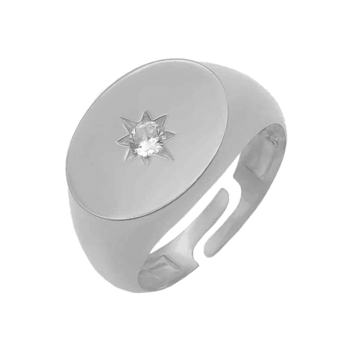 Kardelen Pole Star Solitaire Ring - 925 SILBER Preisnachlass