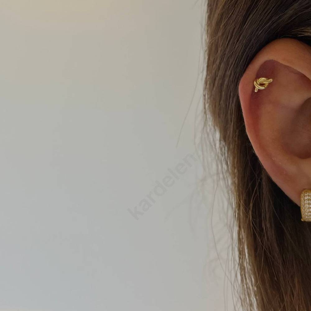 Kardelen Schleife Piercing - 925 SILBER Saisonschlussverkauf