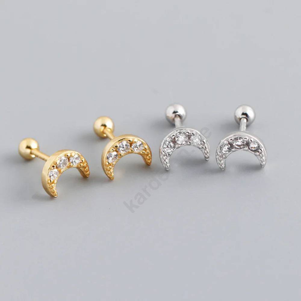 Kardelen MOON ZIRKONIA PIERCING Black Friday