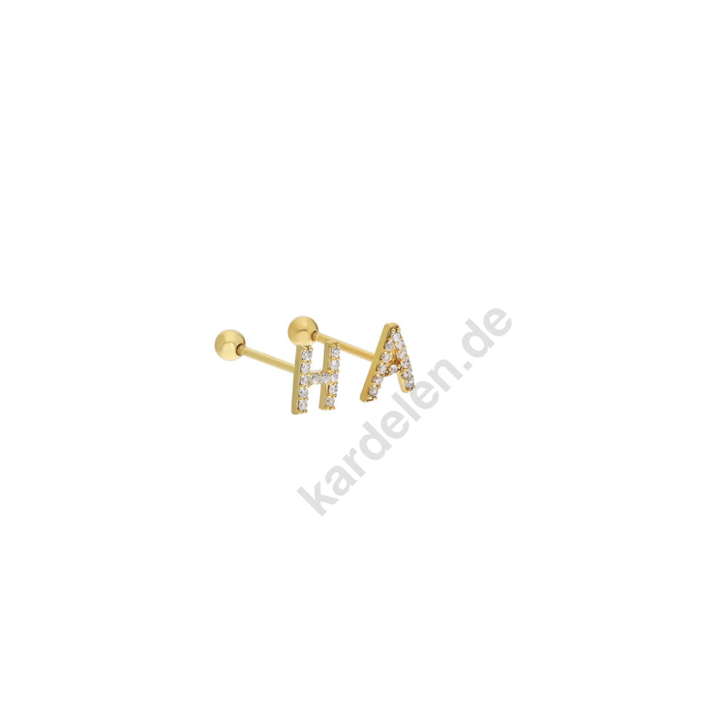 Kardelen Letter Piercing - 925 SILBER Cyber Monday