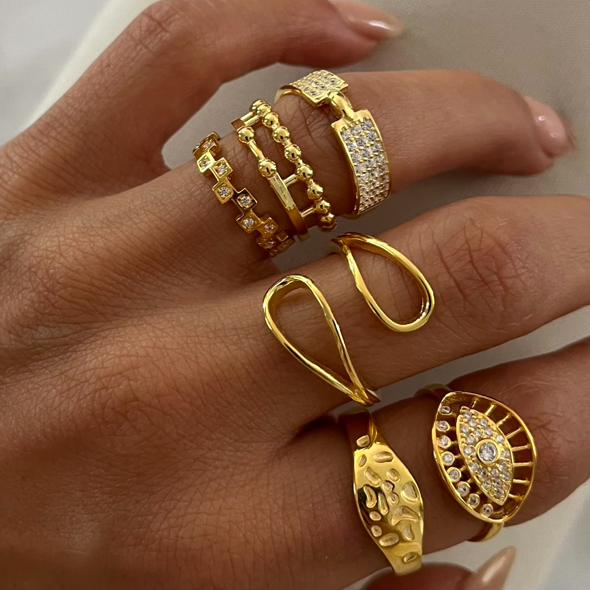 Kardelen Alia design Ring - 925 SILBER Heißer Verkauf