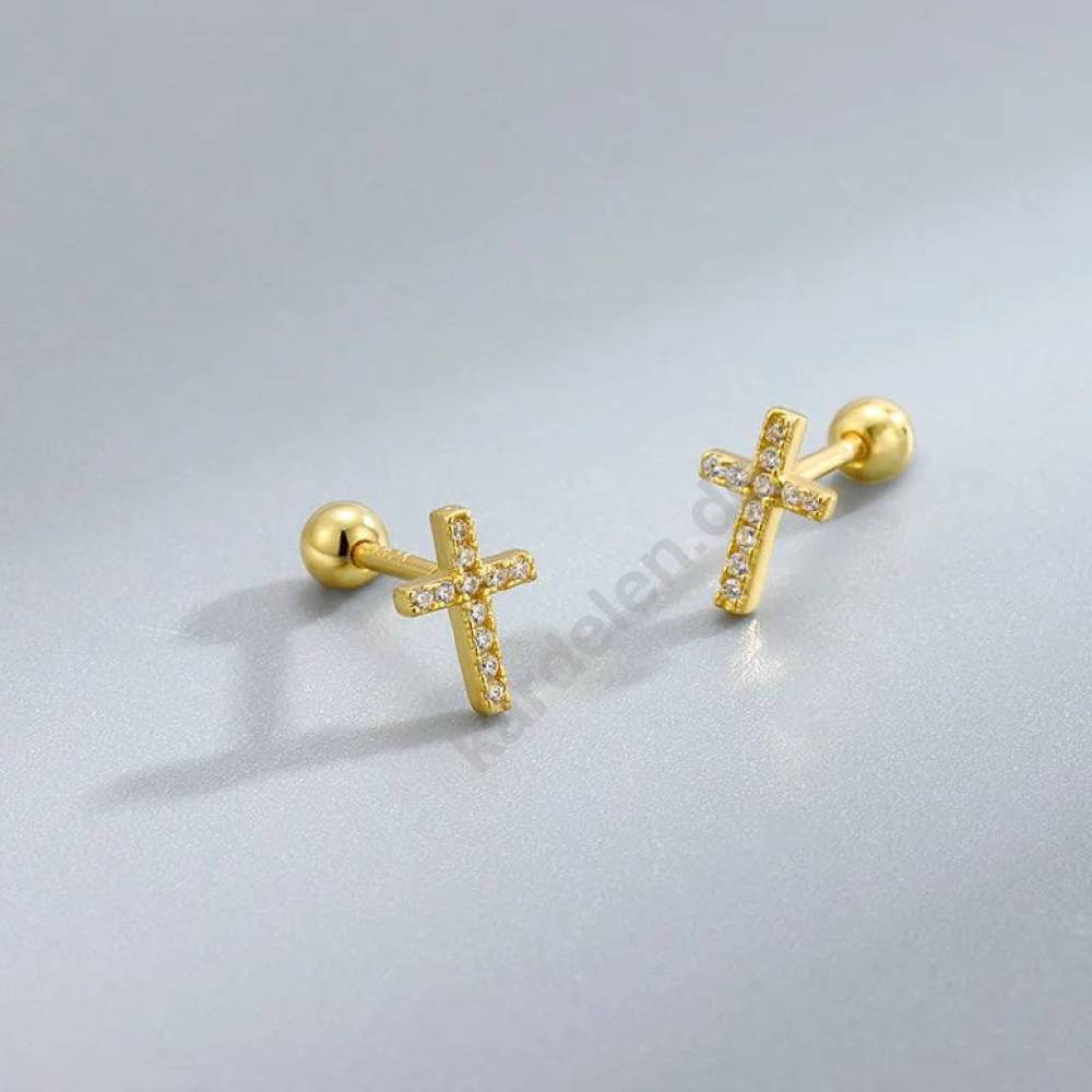 Kardelen KREUZ PIERCING ZIRKONIA Top Angebot
