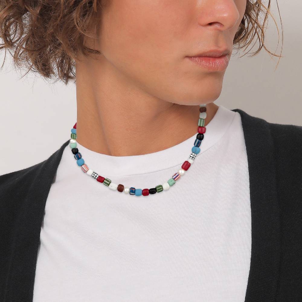 Kuzzoi Halskette Glas Beads | Süßwasserperlen Preisnachlass