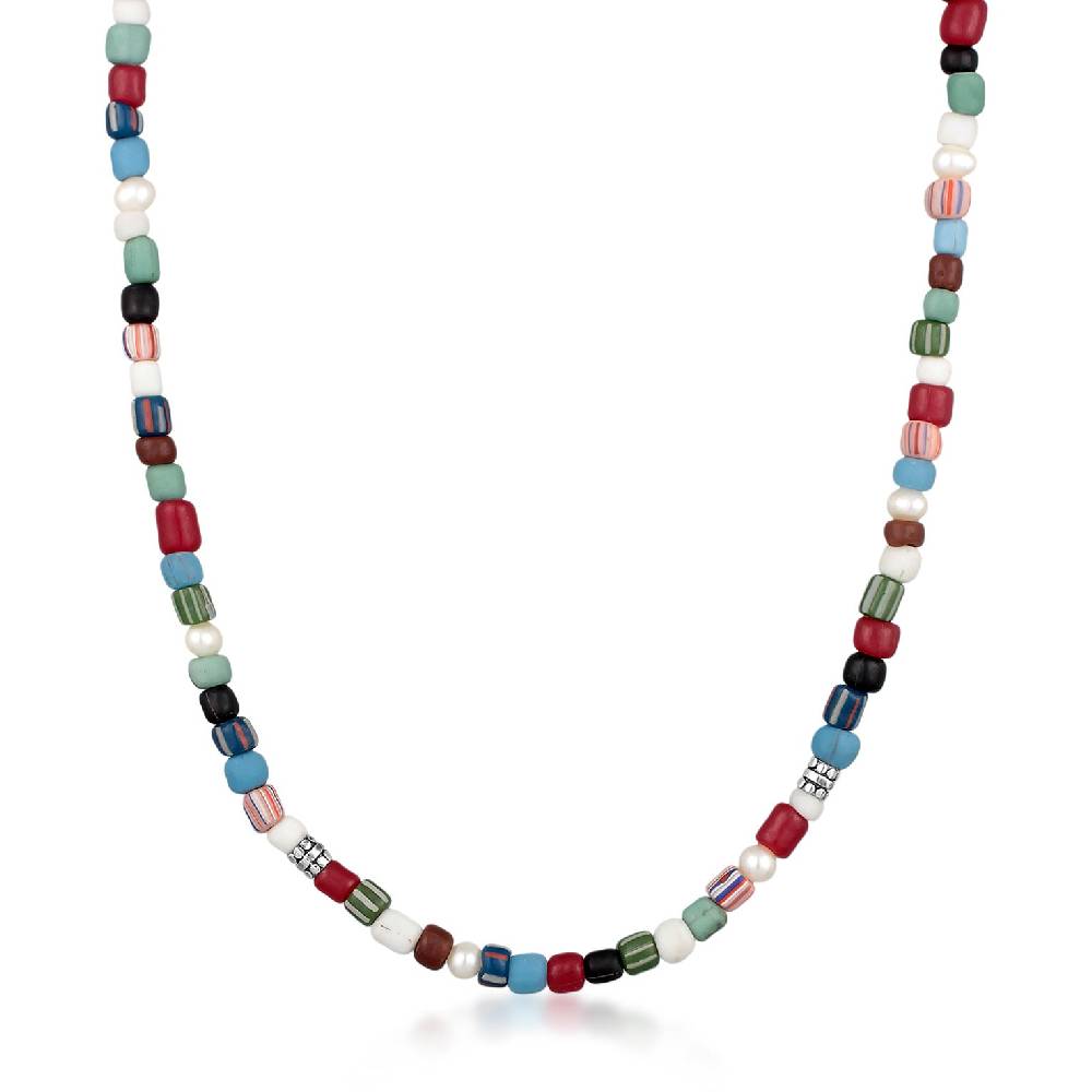 Kuzzoi Halskette Glas Beads | Süßwasserperlen Preisnachlass