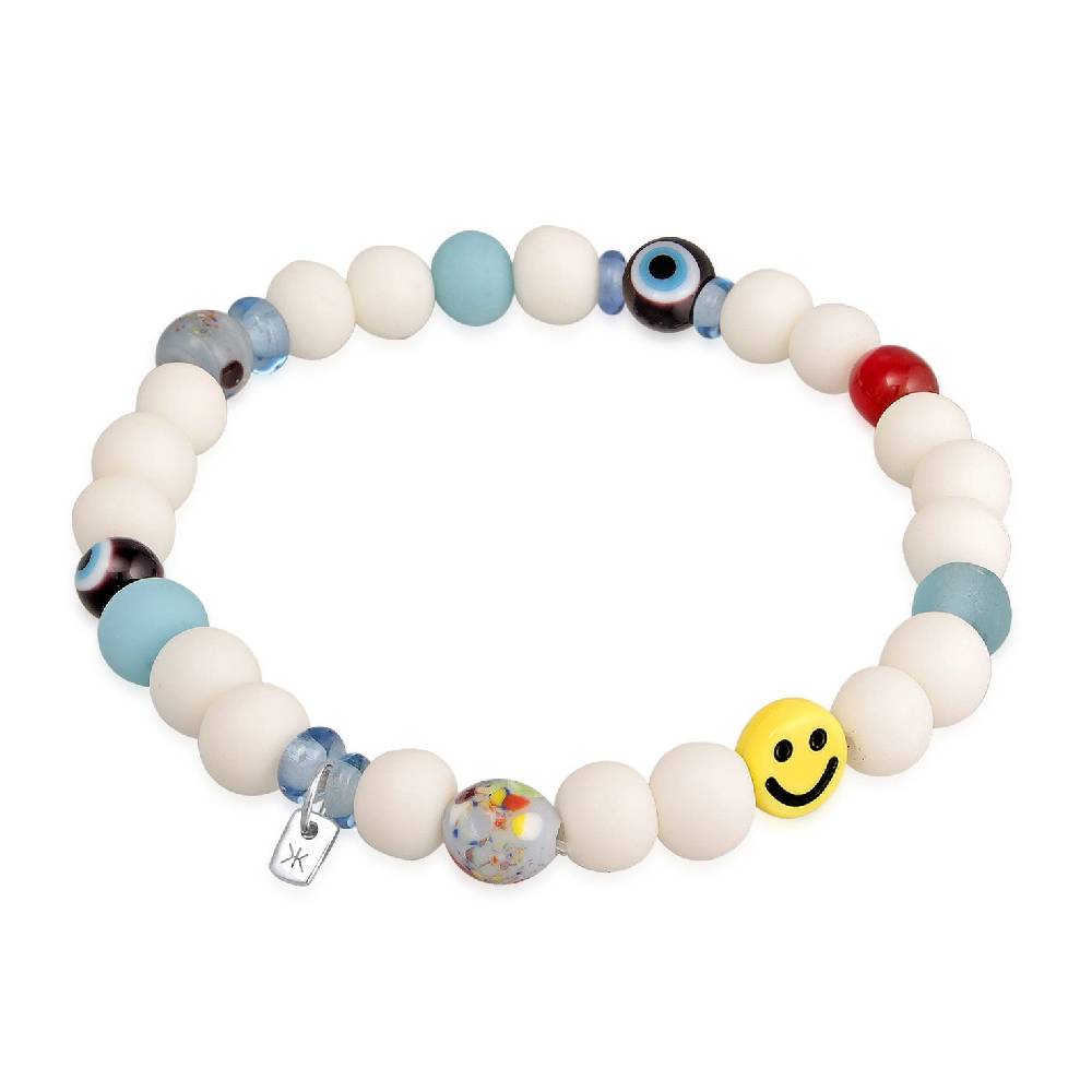 Kuzzoi Armband mit Smiling Face | Harzperlen Vatertagsangebot