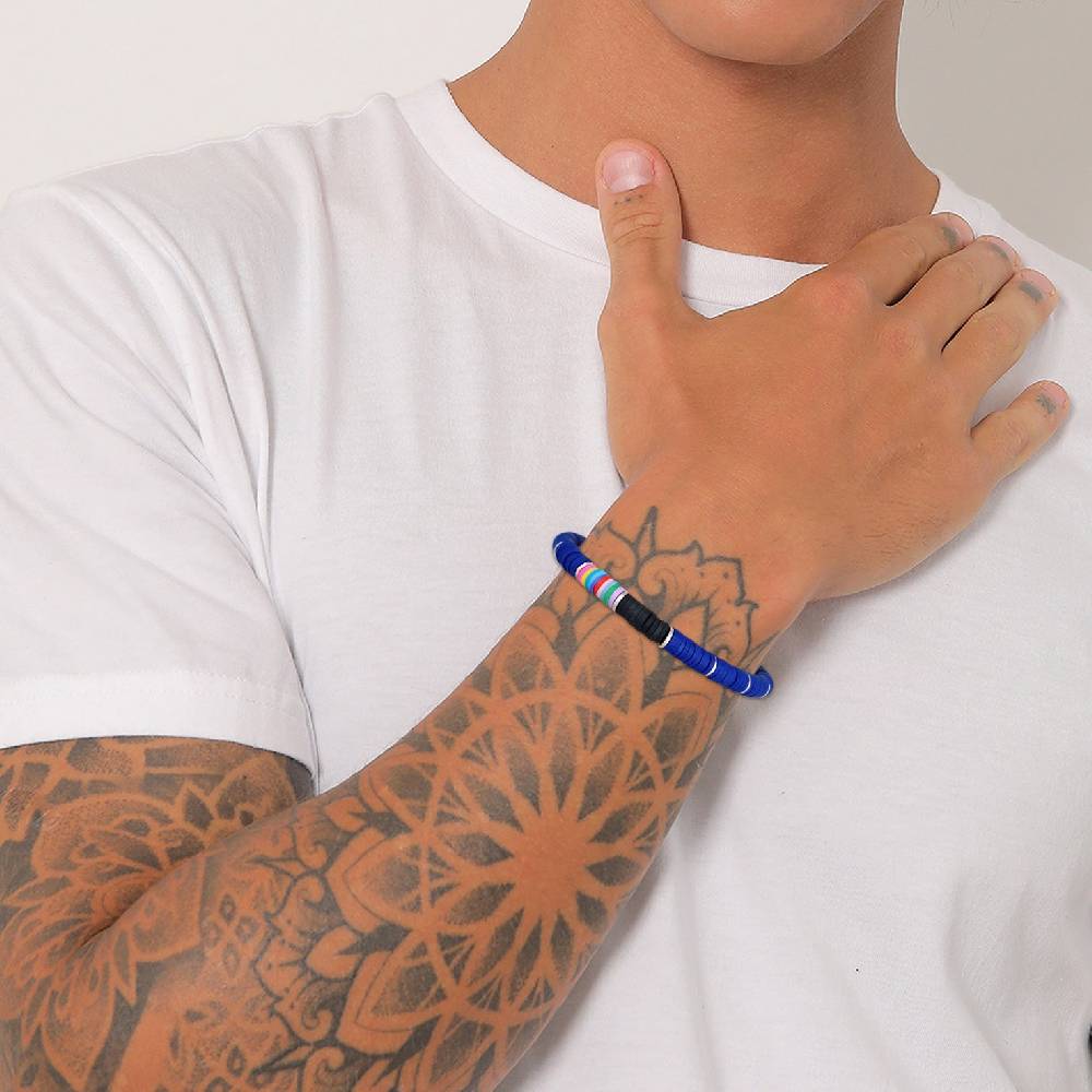 Kuzzoi Armband Textil | Heishi Perlen Jubiläumsangebot