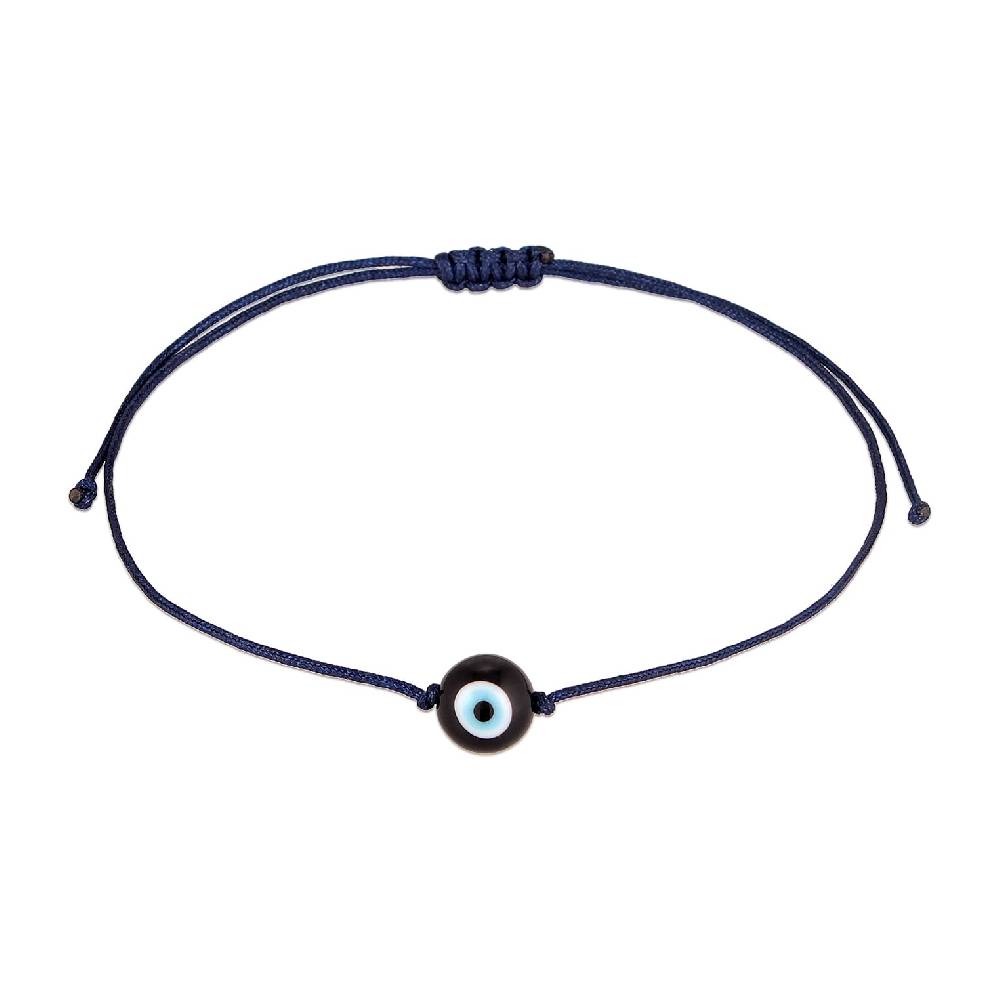 Kuzzoi Armband Evil Eye | Nylon (Blau) Zeitlich begrenztes Angebot