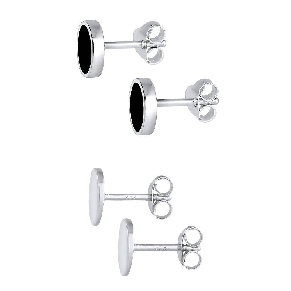 Kuzzoi Ohrringset Geo Rund | Emaille Tägliche Deals