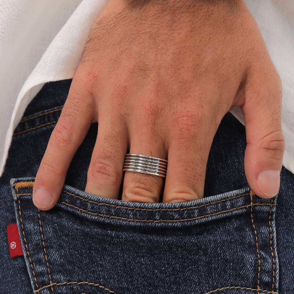 Kuzzoi Bandring Rillen | Emaille Sonderangebote