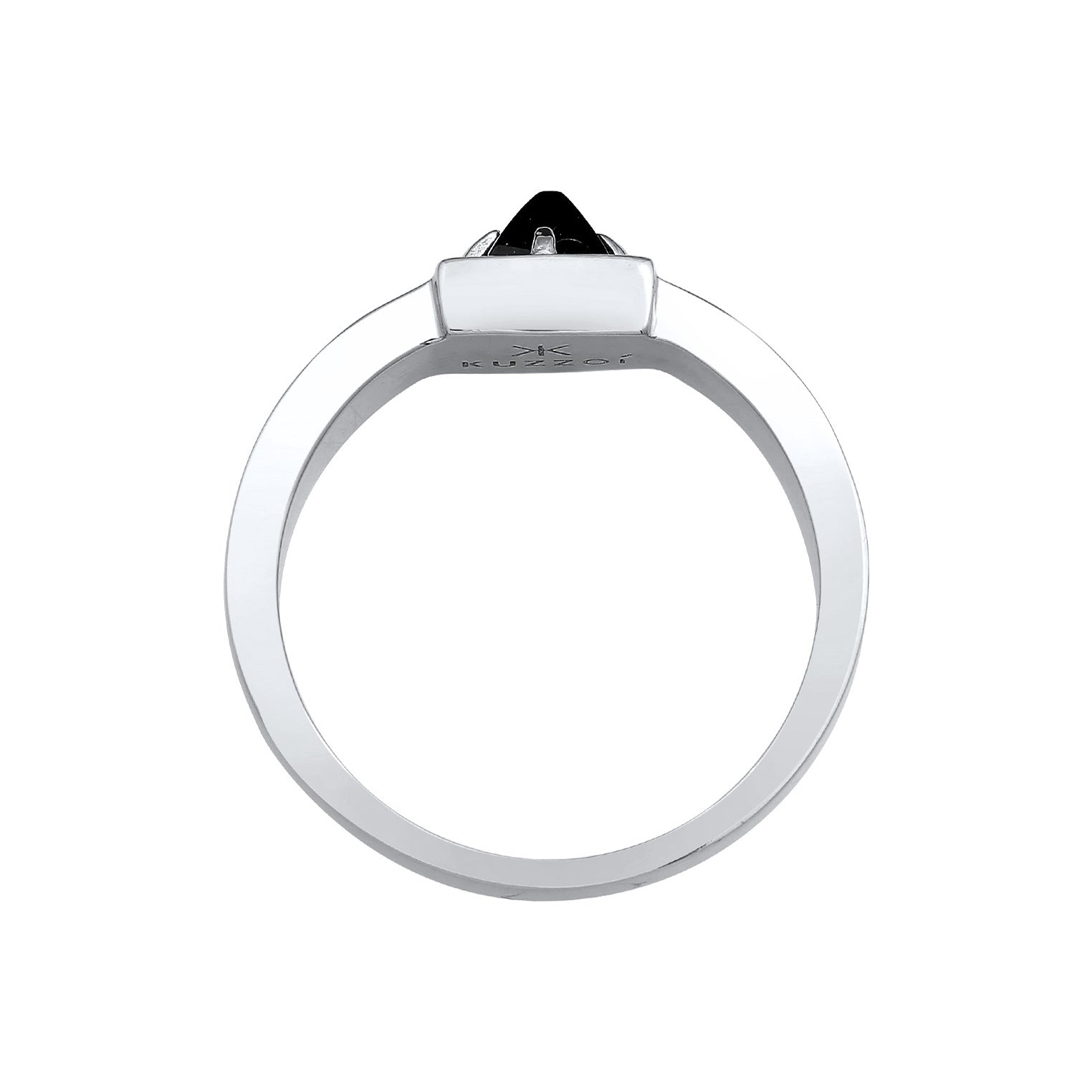 Kuzzoi Bandring Pyramide | Onyx (Schwarz) Tiefpreis