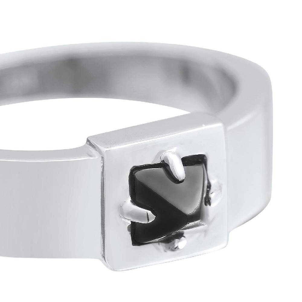 Kuzzoi Bandring Pyramide | Onyx (Schwarz) Tiefpreis