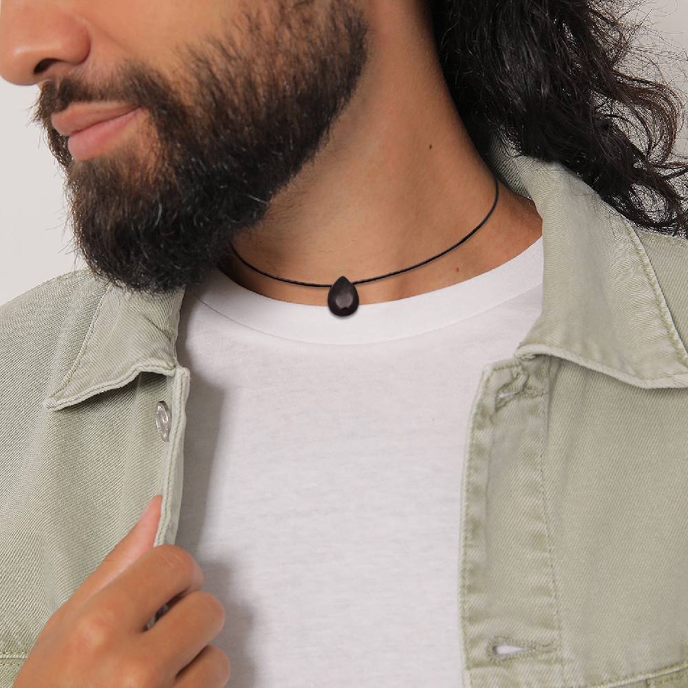 Kuzzoi Choker Tropfen | Satin, Onyx (Schwarz) Neueste Stile