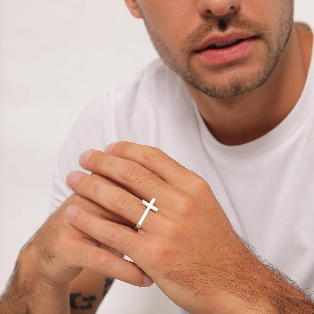 Kuzzoi Ring Kreuz Basic Super Rabatt