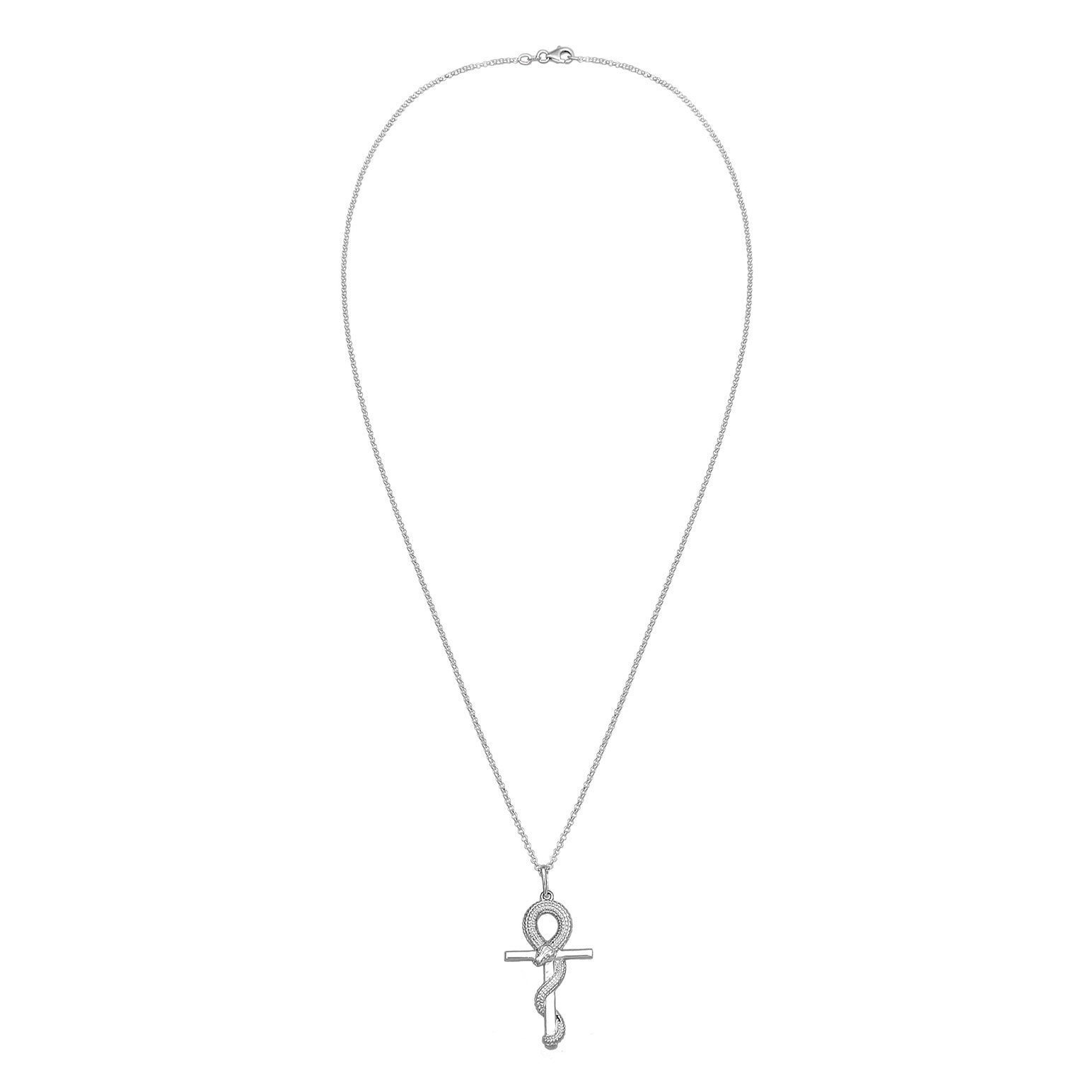 Kuzzoi Halskette Anhänger Kreuz Schlange Black Friday Preise