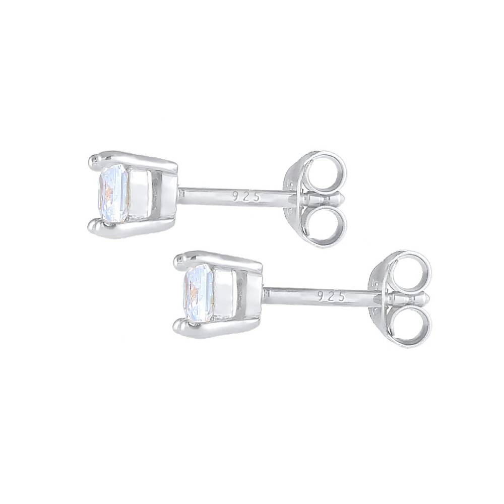 Kuzzoi Ohrstecker Quadrat | Zirkonia Kristalle (Weiß) Günstig kaufen