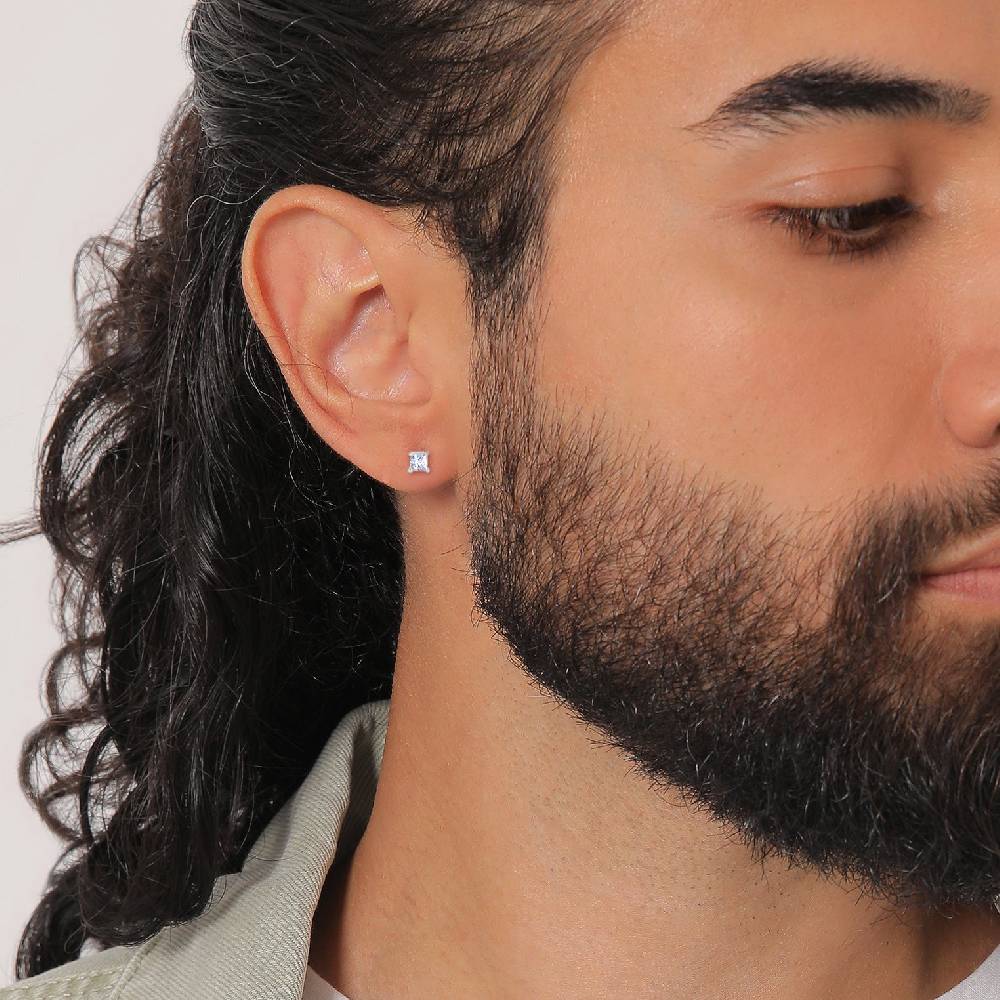 Kuzzoi Ohrstecker Quadrat | Zirkonia Kristalle (Weiß) Günstig kaufen