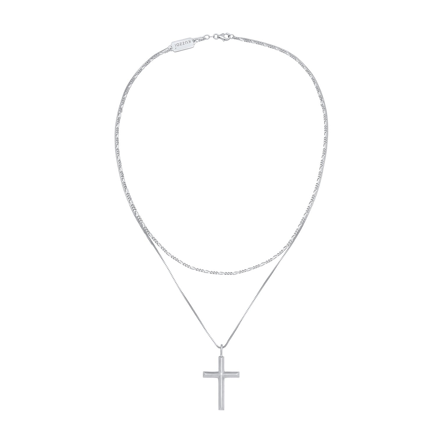 Kuzzoi Layer-Halskette Kreuz Online Shopping