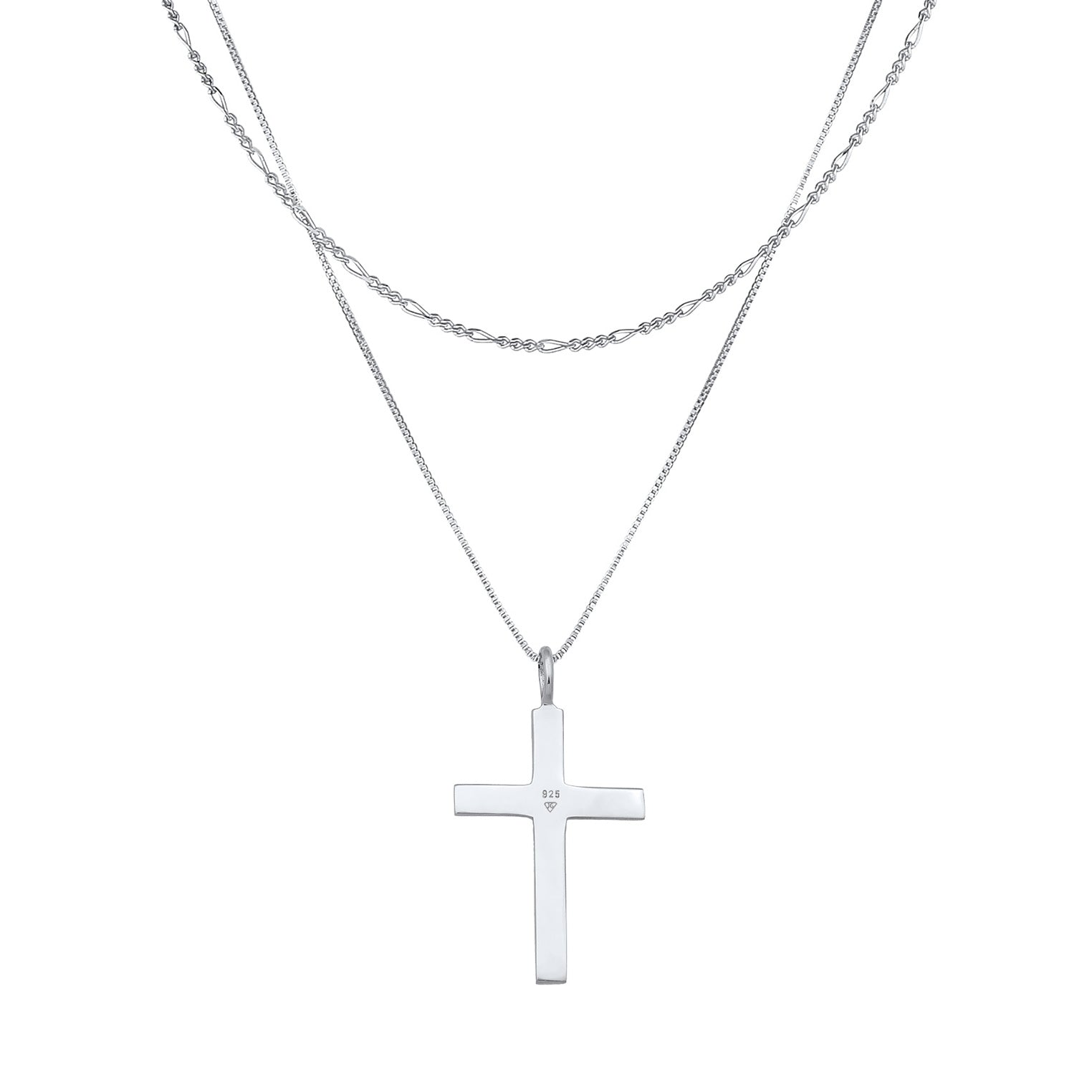 Kuzzoi Layer-Halskette Kreuz Online Shopping