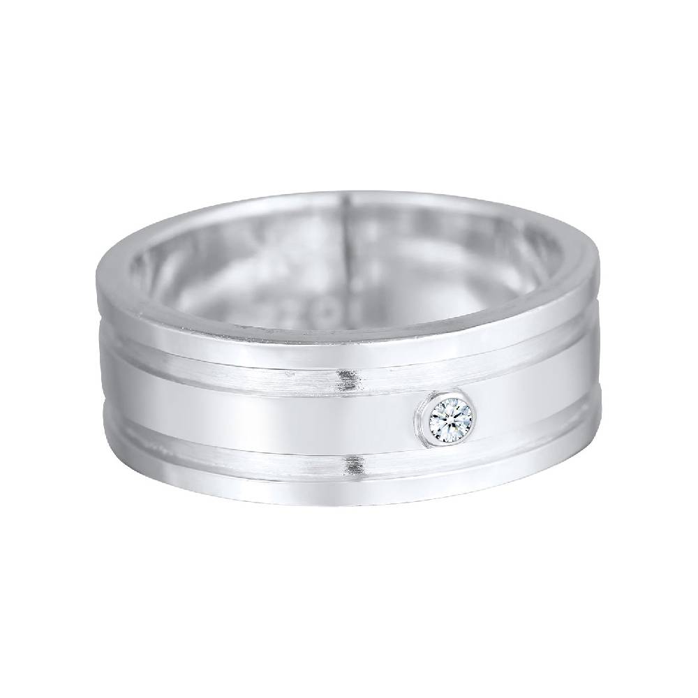 Kuzzoi Bandring Massiv | Diamant (0.03 ct) Exklusivangebot