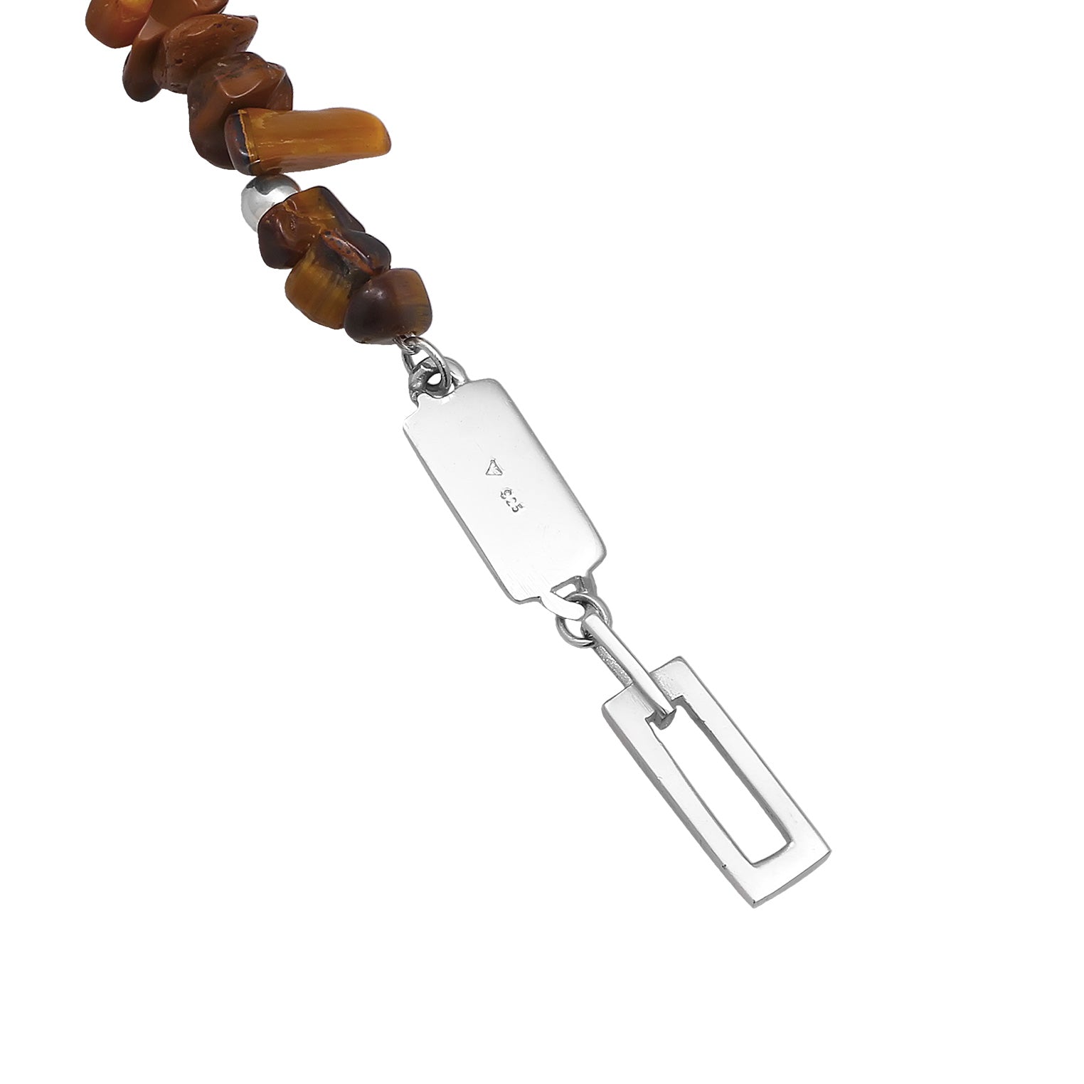 Kuzzoi Halskette Edelstein Splitter | Tigerauge (Braun) Valentinstagsangebot