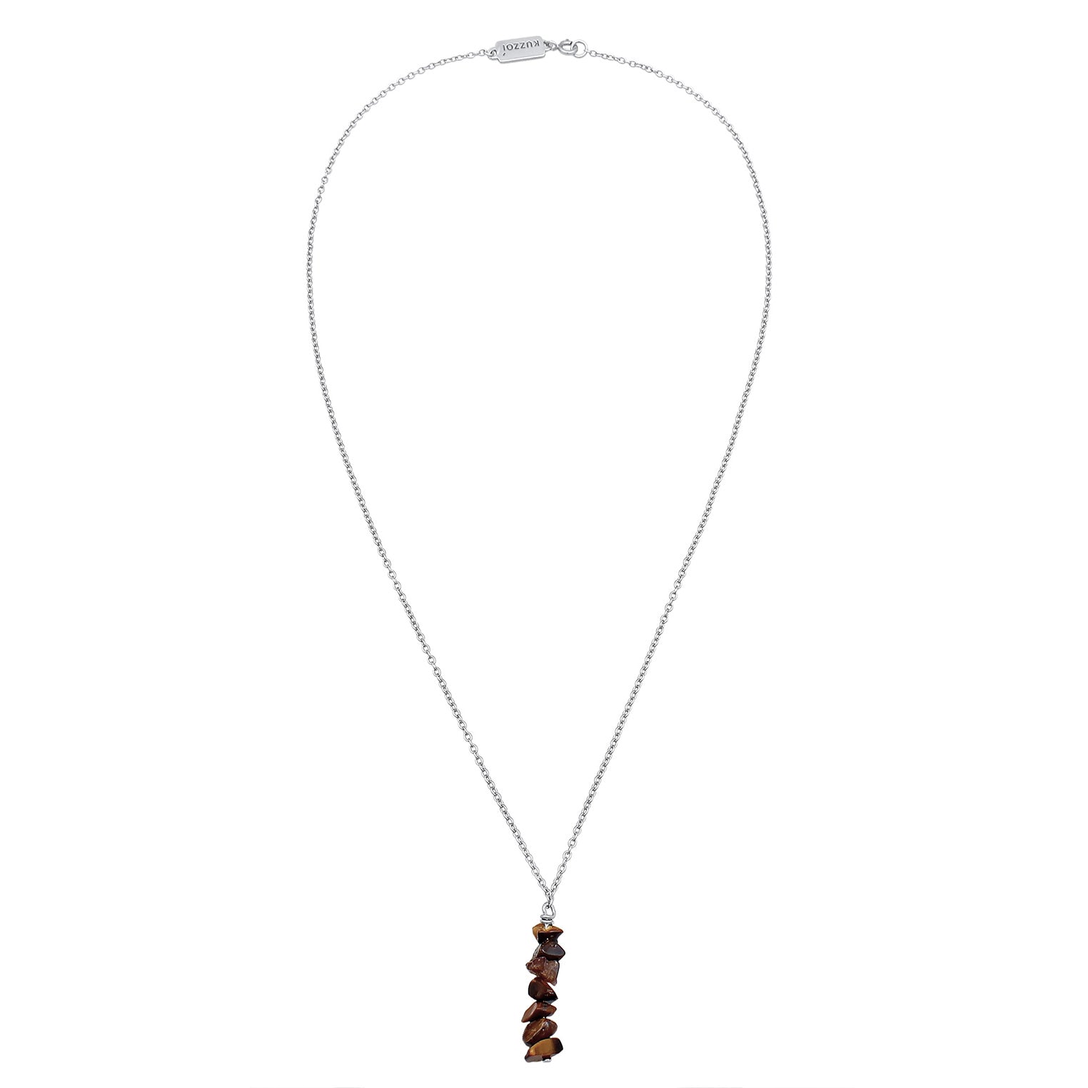 Kuzzoi Halskette Edelstein Anhänger | Tigerauge Online Outlet