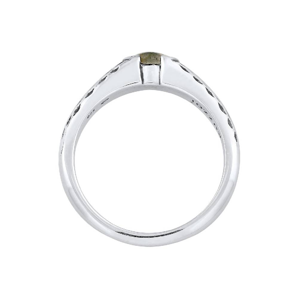Kuzzoi Bandring Vintage | Labradorit (Grau) VIP-Rabatte