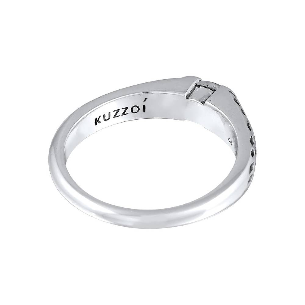Kuzzoi Bandring Vintage | Labradorit (Grau) VIP-Rabatte