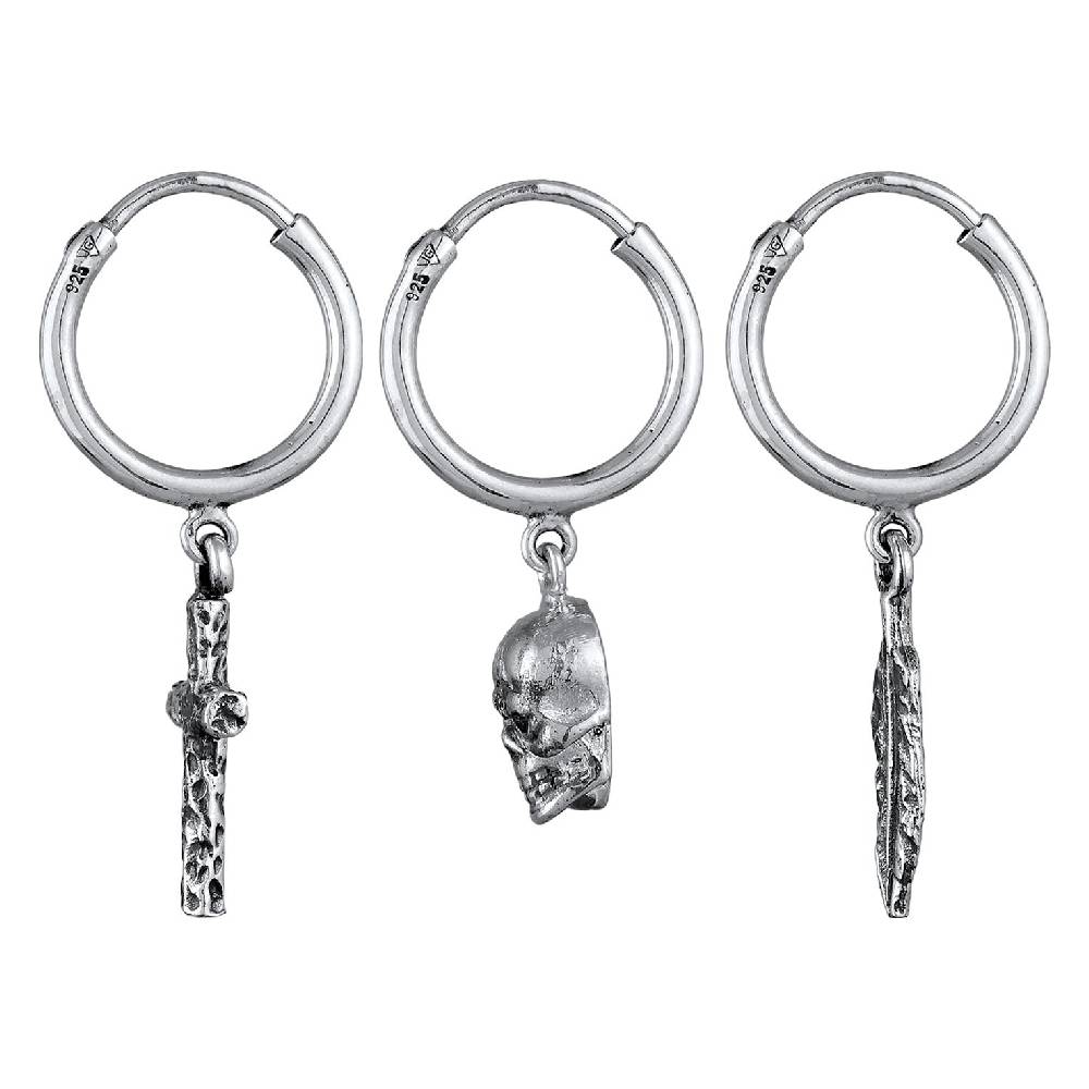 Kuzzoi Ohrringset Totenkopf Bis zu 50% Rabatt