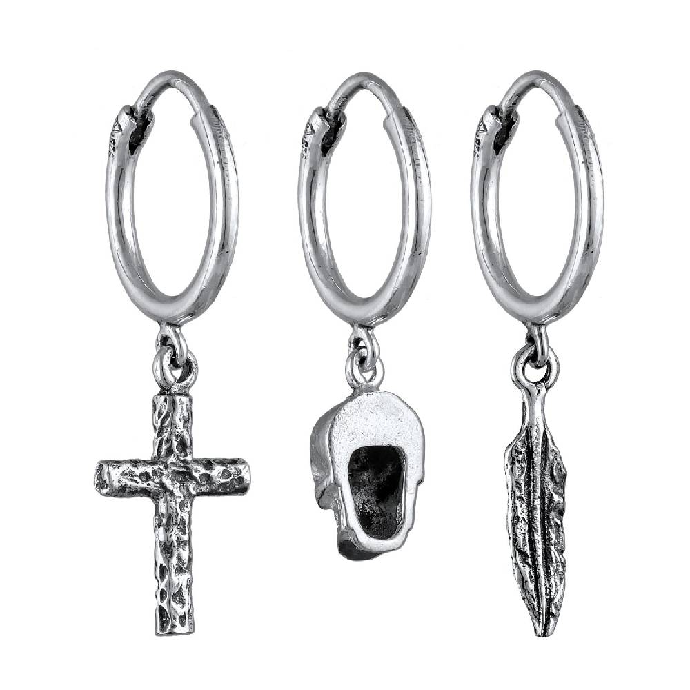 Kuzzoi Ohrringset Totenkopf Bis zu 50% Rabatt