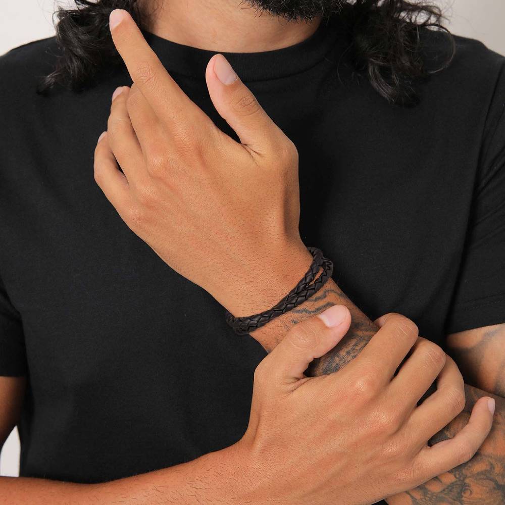 Kuzzoi Halskette | Echtleder (Schwarz) Discount Store für neue Produkte