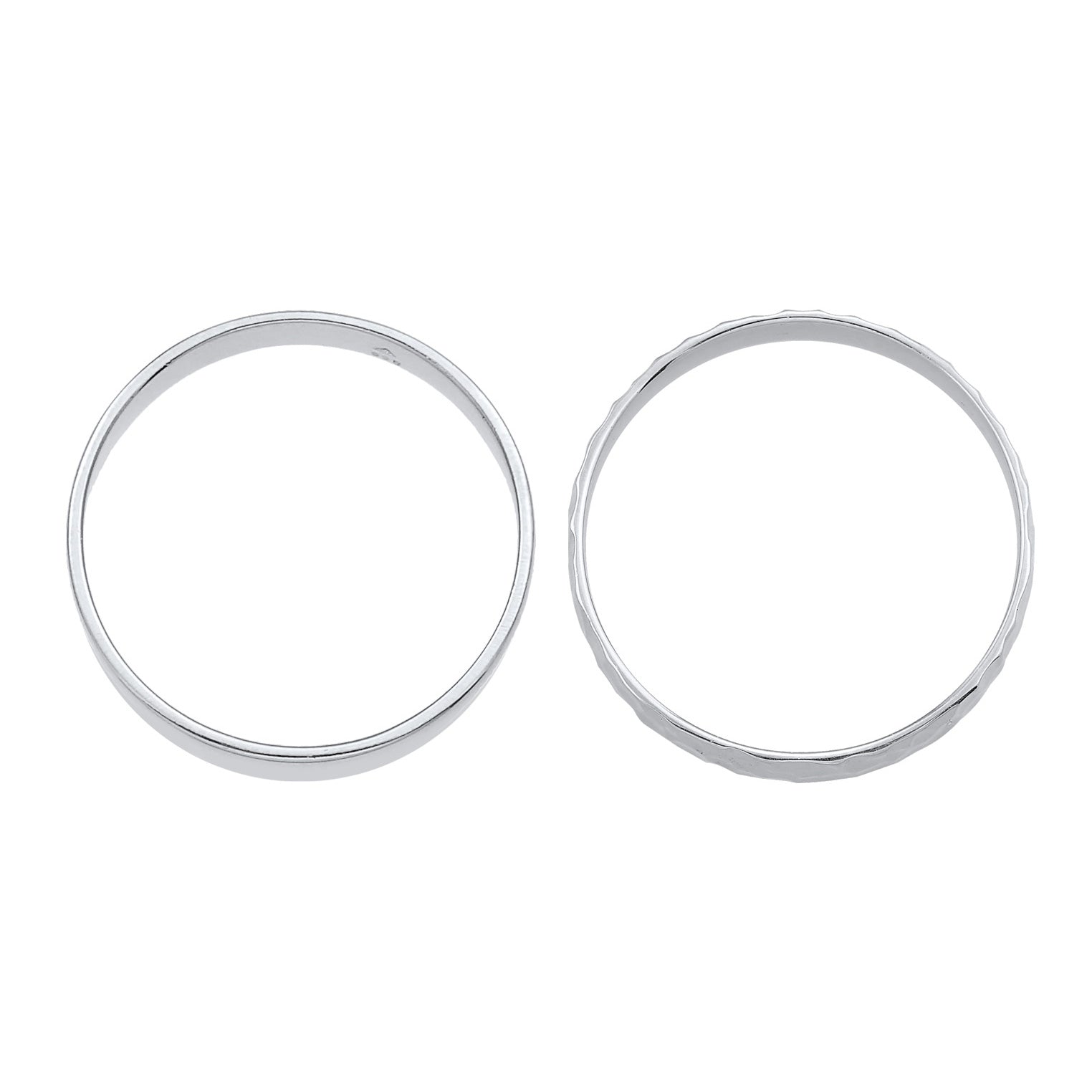 Kuzzoi Bandring 2er Set Gehämmert Black Friday Preise