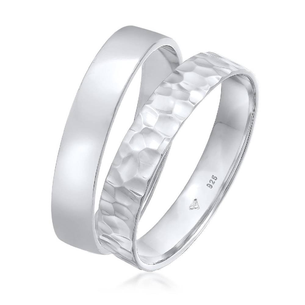 Kuzzoi Bandring 2er Set Gehämmert Black Friday Preise