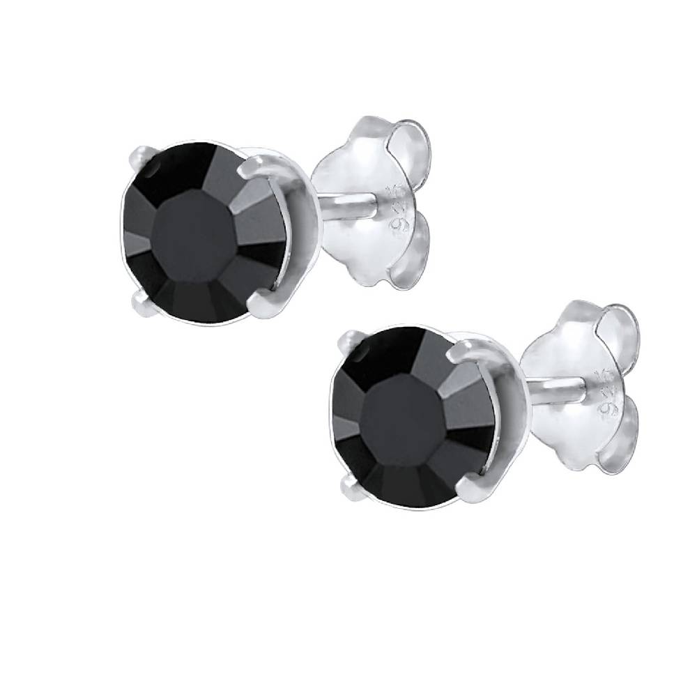 Kuzzoi Ohrstecker Basic | Kristall (Schwarz) Rabatte dieses Monats