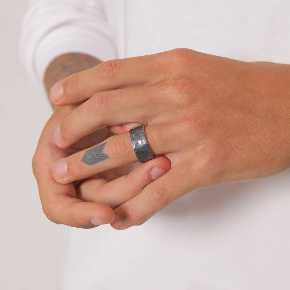 Kuzzoi Bandring Gehämmert Breit Fabrik Onlineshop