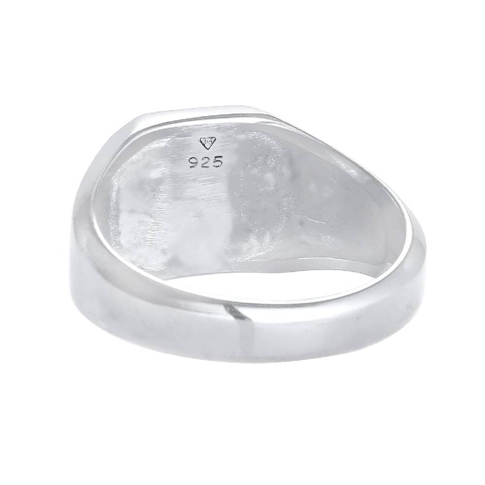 Kuzzoi Siegelring Basic | Emaille (Blau) Cyber Monday